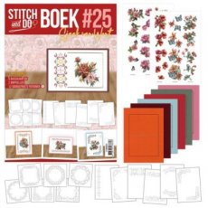 Stitch and Do book A6 - 25 - Reddish Flowers